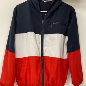 Brandy Melville Red, White and Blue windbreaker.